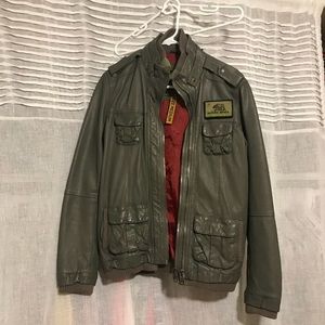 SOLD   Superdry motorcycle leather jacket